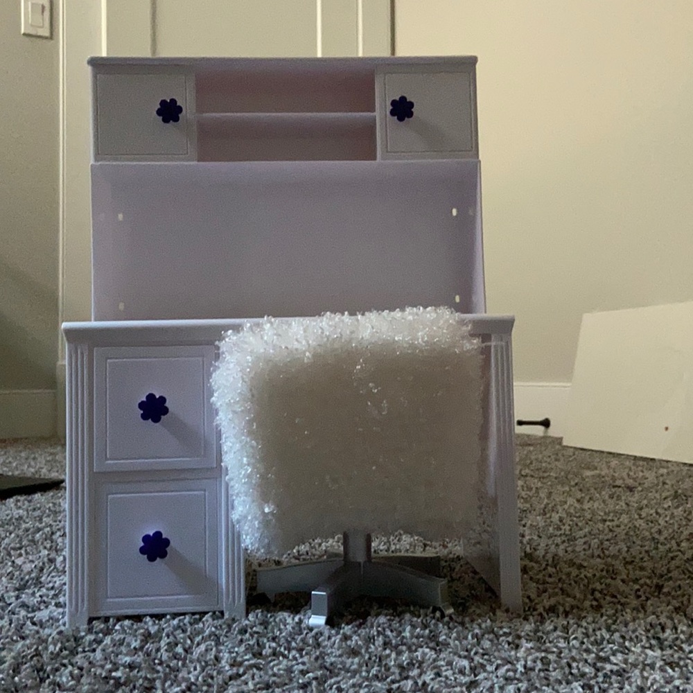 Doll desk and chair